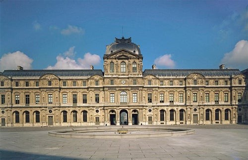 Pierre Lescot, Palais du Louvre, Cour Carrée, showcasing the Louvre's architecture where the Mona Lisa resides