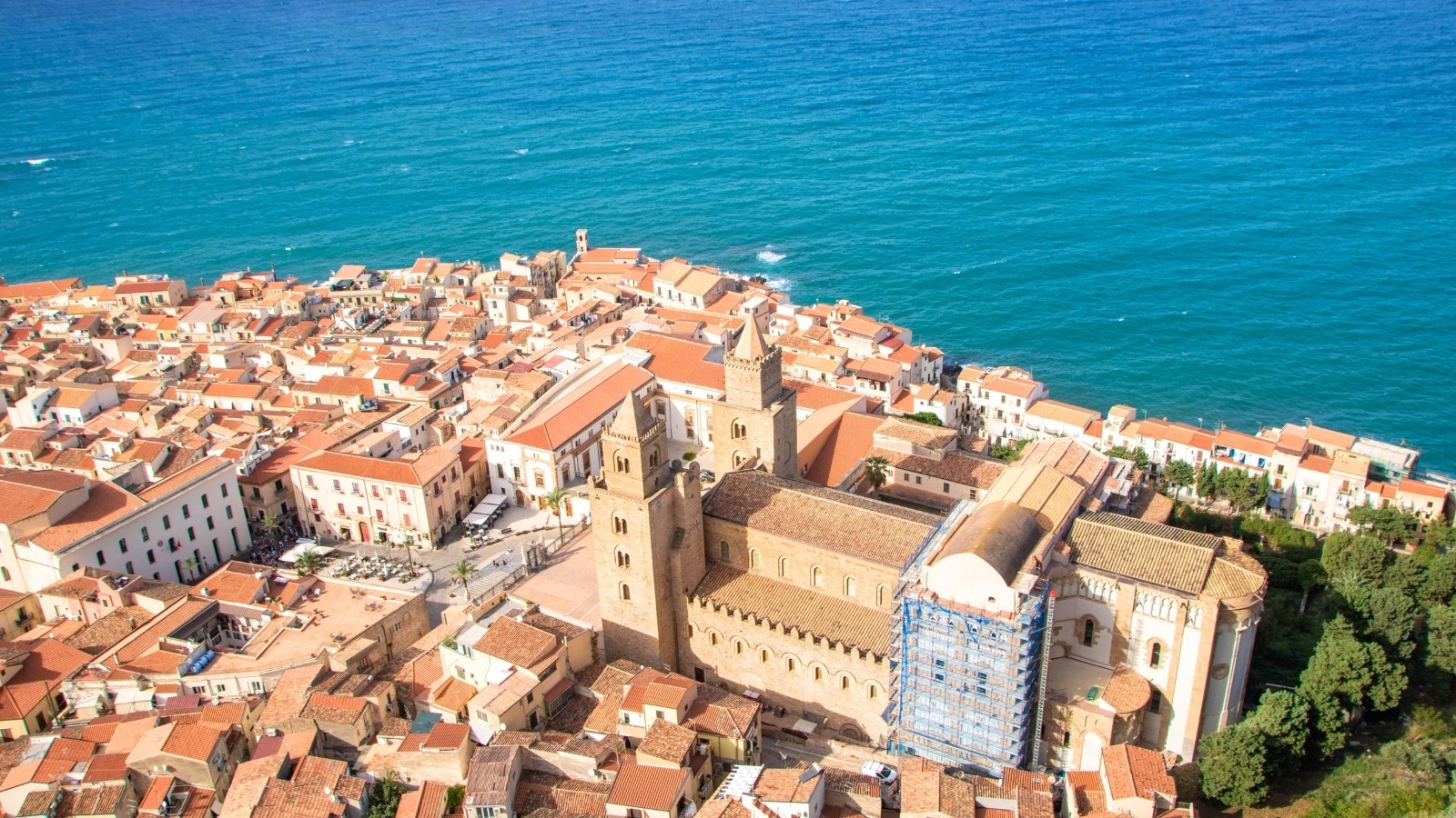 Coastal view of Taormina, Sicily