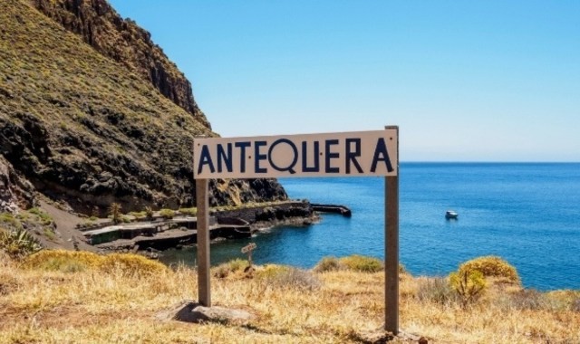 A sign in Antequera beach, Tenerife, Spain