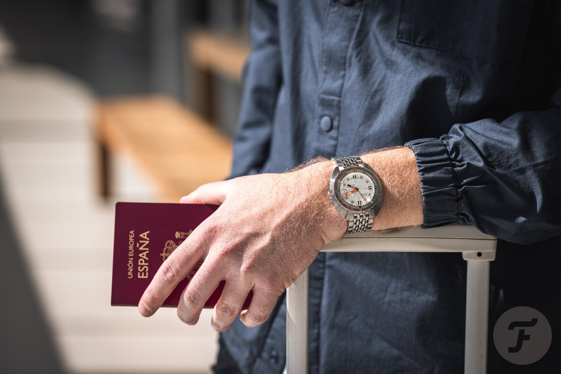 Wristwatch close-up