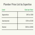 Plumbing service costs vary depending on expertise, service type, and location.