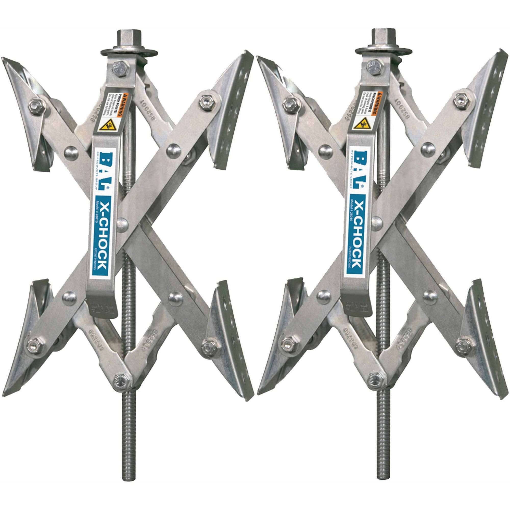 X-Chock Wheel Stabilizer - Additional stability for tandem axle trailers