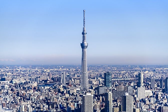 Tokyo Skytree offering panoramic city views