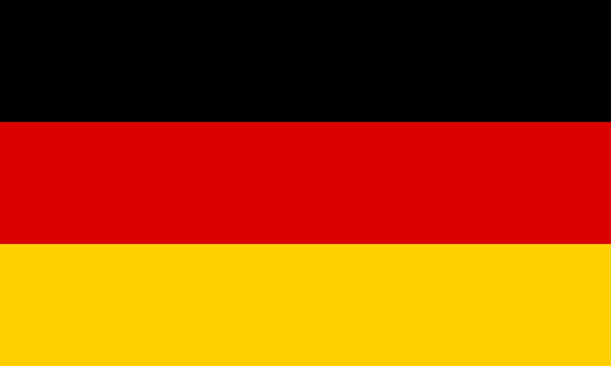 German flag waving, symbolizing travel eligibility