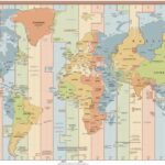 Clock illustrating different time zones