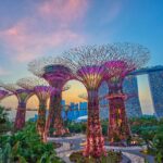 Sunset in Singapore City