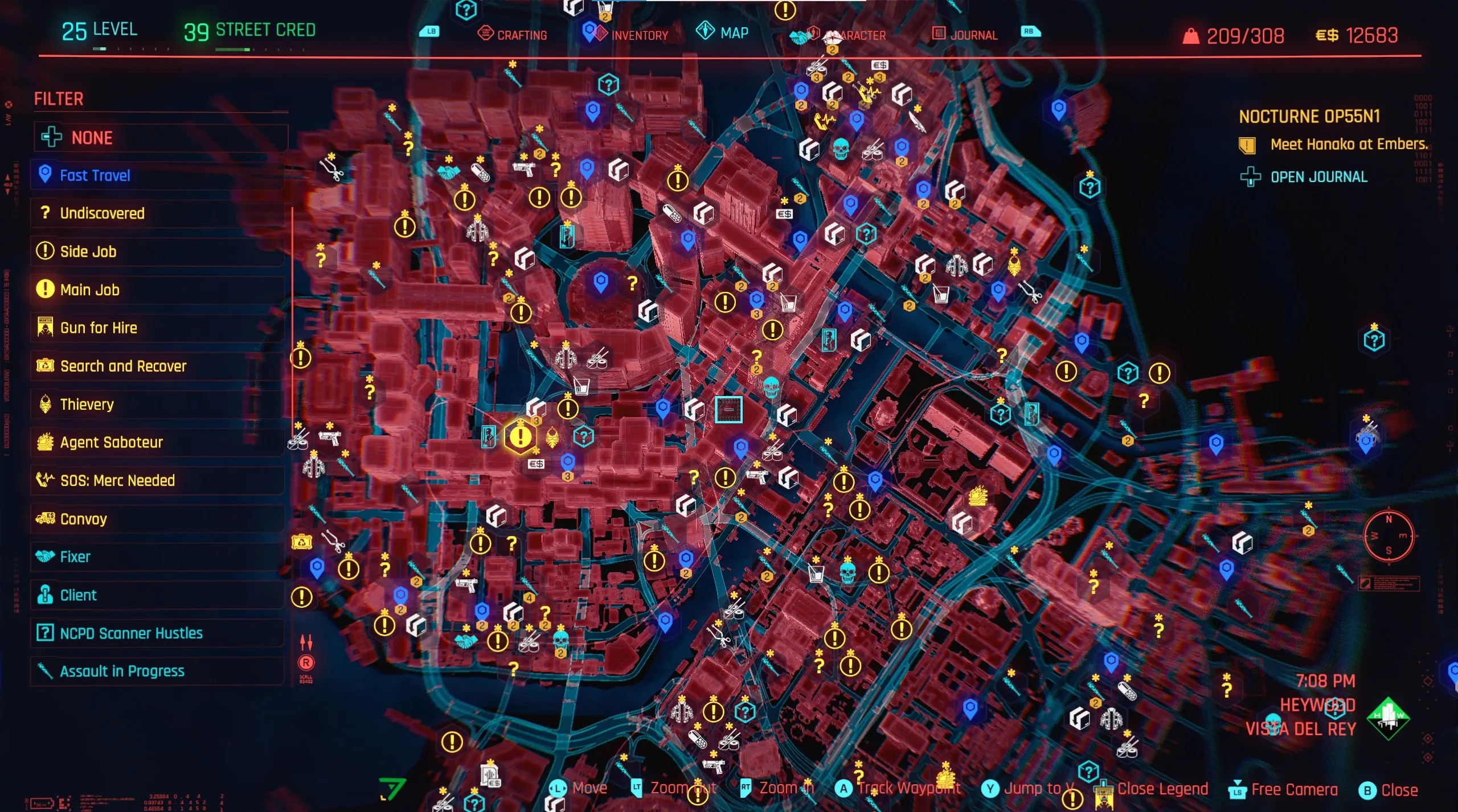 Cyberpunk 2077 Fast Travel Map