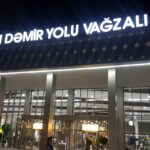 Baku Train Station at Night | How to Get From Baku to Georgia