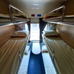 6 bed sleeper compartment on Vietnam Railways