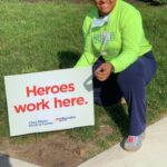 Reese Brown during her travel nurse assignment, a symbol of dedication in the healthcare sector
