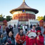 Tourists exploring the Temple of Heaven in Beijing