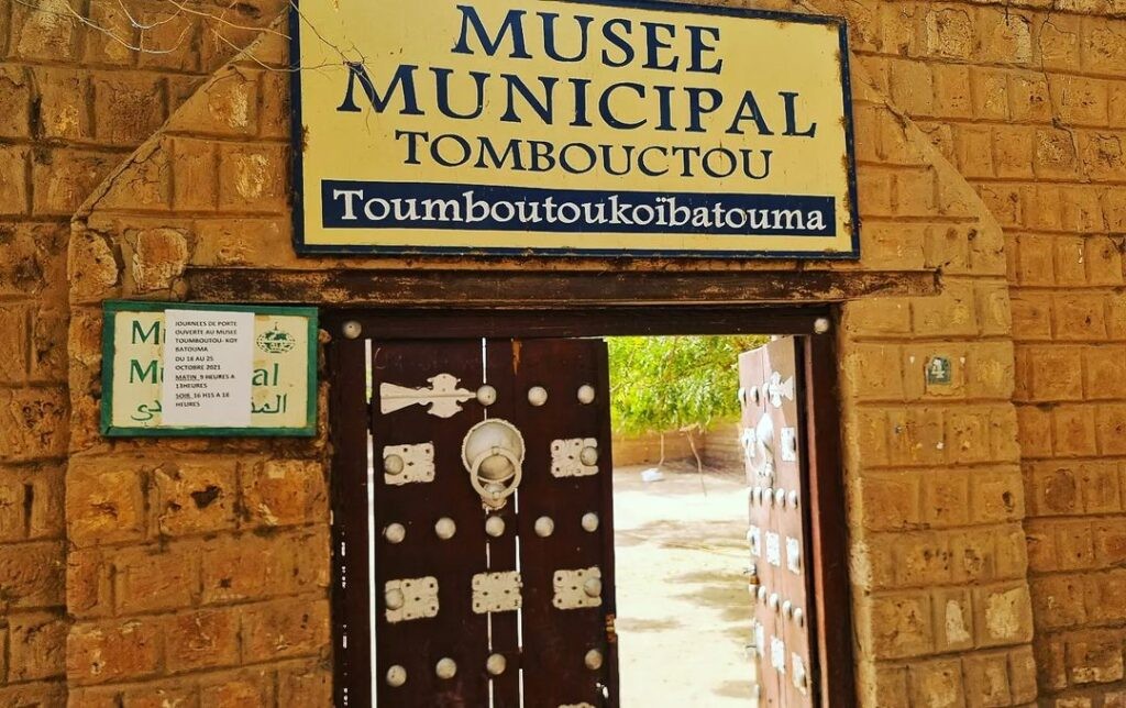 The Timbuktu Municipal Museum, which houses artifacts and historical exhibits.