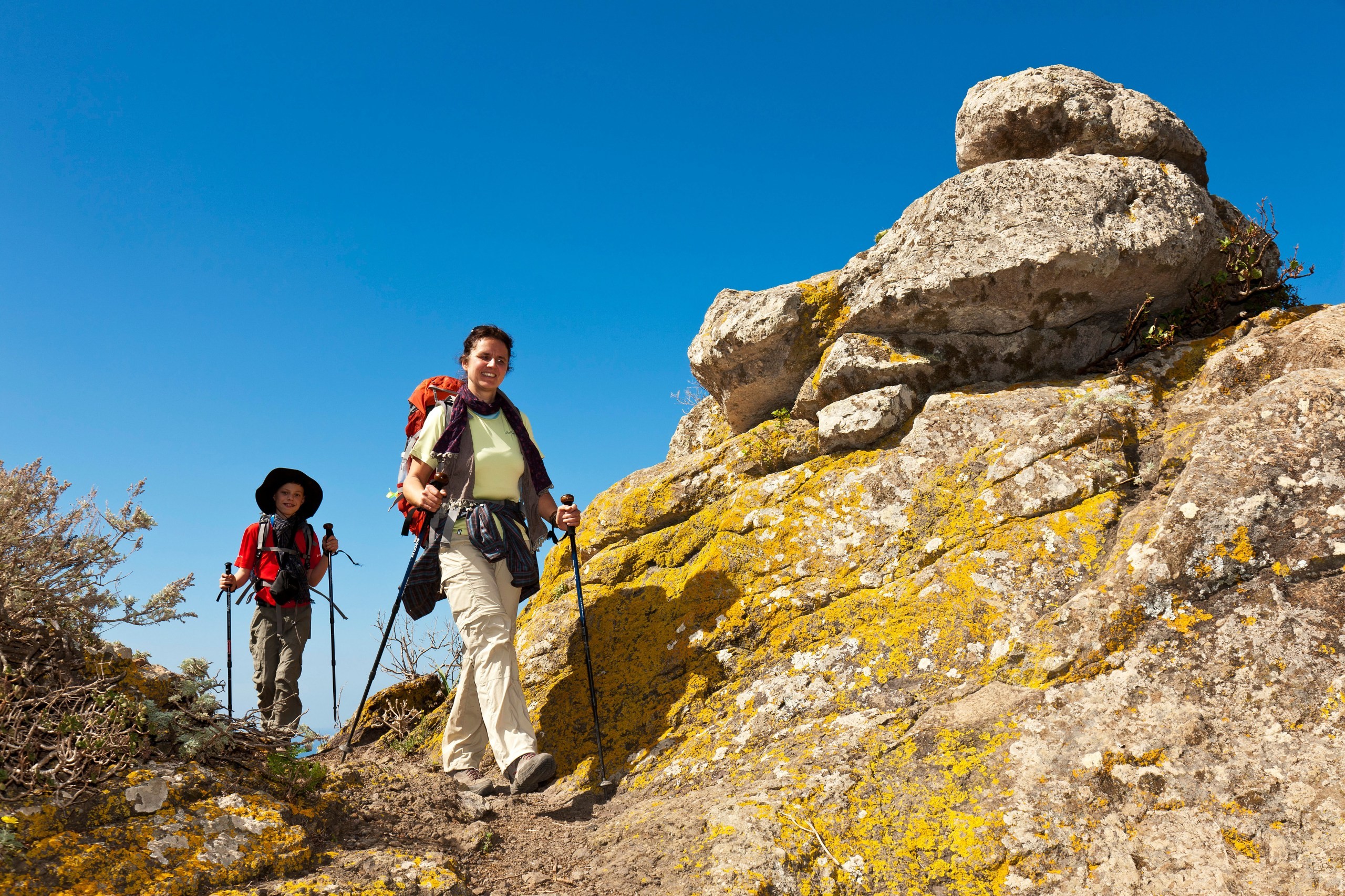 Hikers in Tenerife's Anaga Mountains