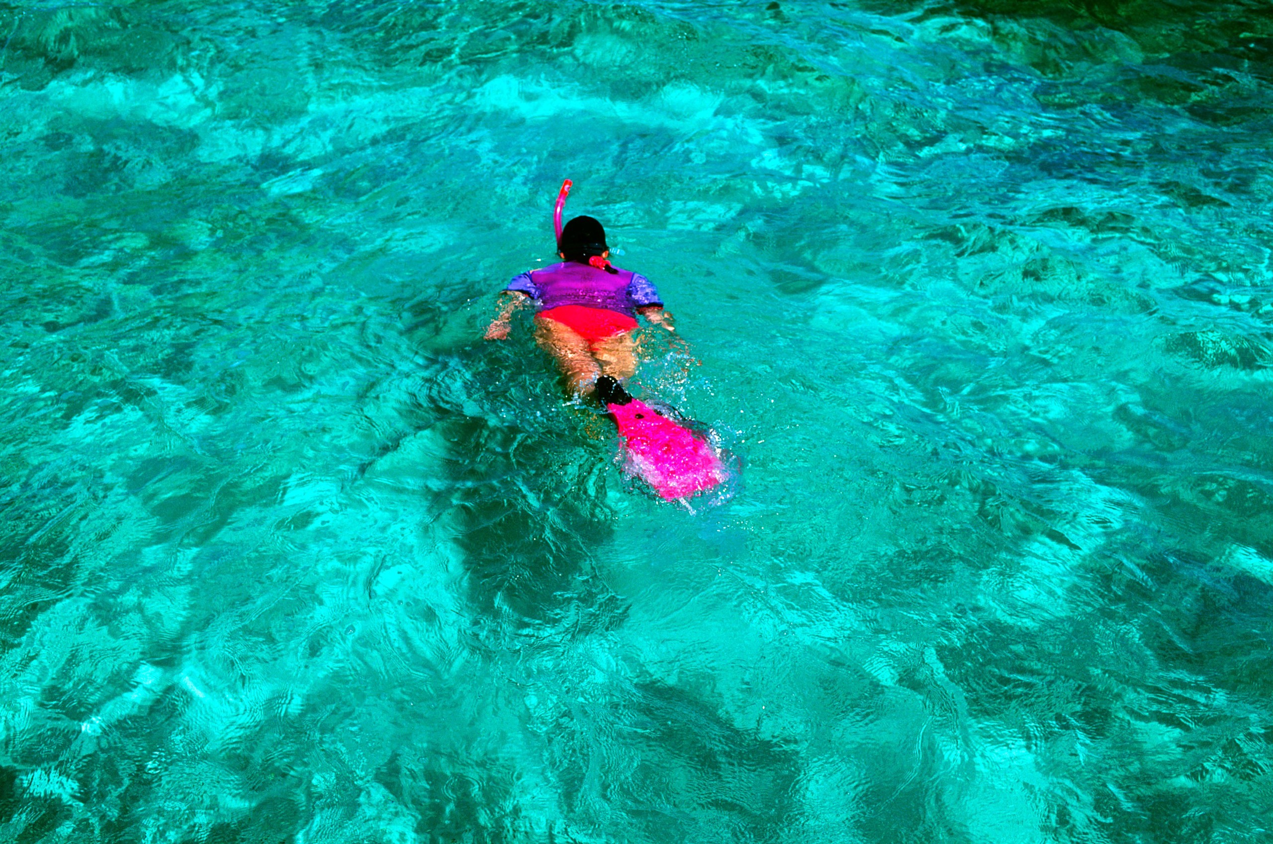 Snorkeling in the clear waters of Ambergris Caye