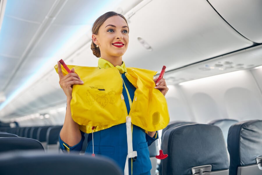 Group of airline employees dressed professionally, demonstrating the importance of appearance.