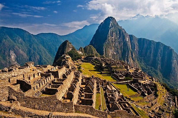 Machu Picchu, Peru: Ancient Inca citadel nestled in the Andes Mountains