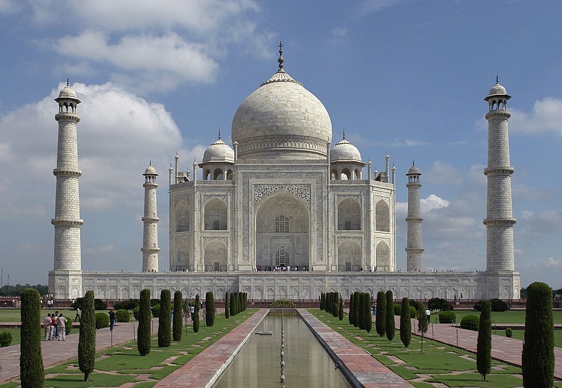 The Taj Mahal, one of India's most iconic landmarks.