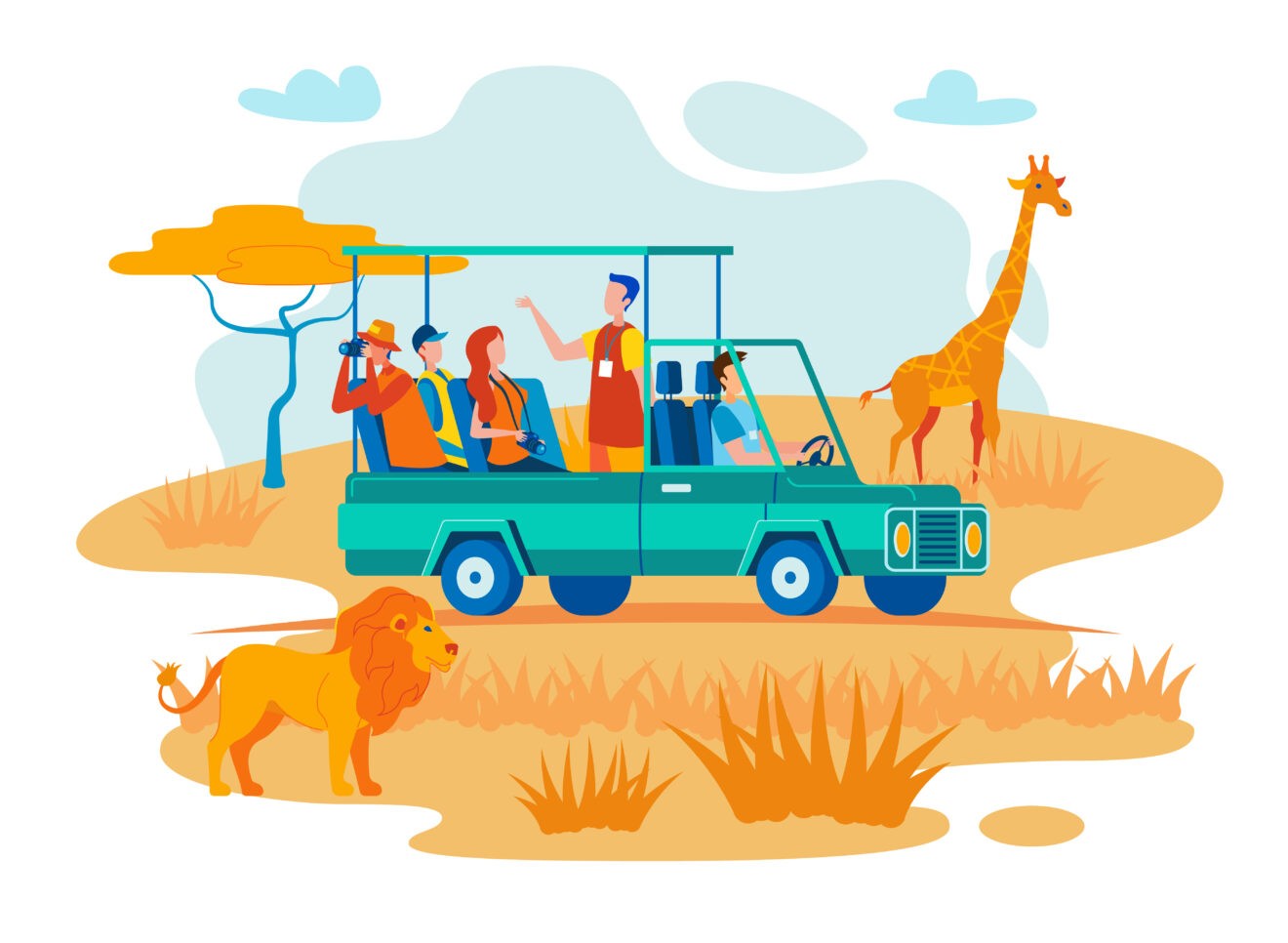 African Safari Travel Concept