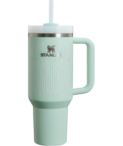 Stanley Quencher H2.0 FlowState Tumbler in Mint Soft Rain