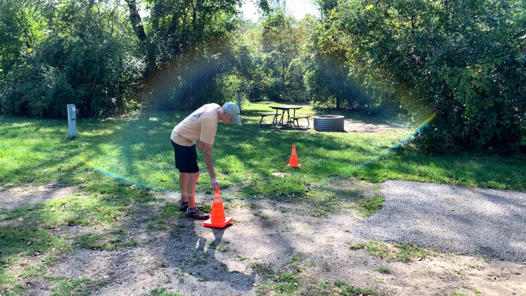 Collapsible Orange Cones are Extremely Helpful