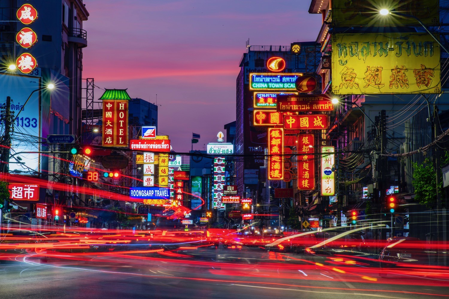 Bangkok Chinatown at night