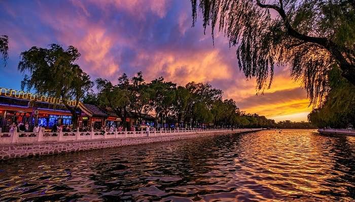Overview of Xicheng, Beijing blending modern architecture with historical elements