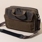 Photo of the Waterfield Air Porter Carry-On Bag on an off-white backdrop