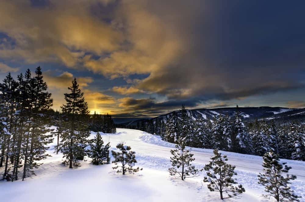 Big Sky Montana in the winter