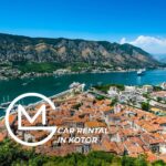 Panoramic view of Kotor Old Town in Montenegro from the mountain fortress.
