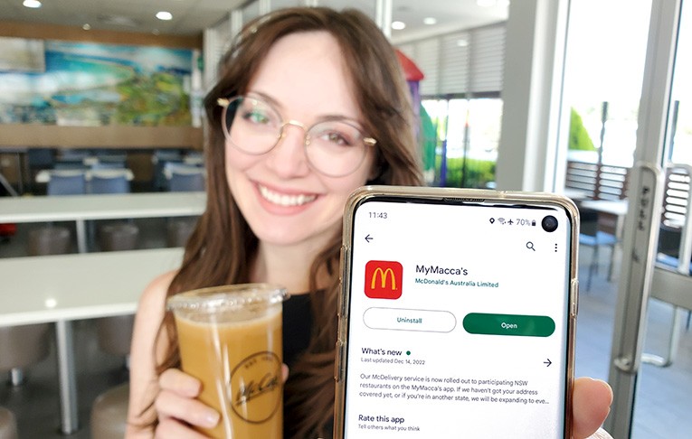 McDonald's app in Google Play Store