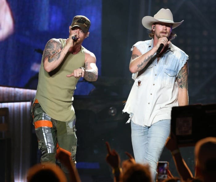 Florida Georgia Line perform Cruise at a concert