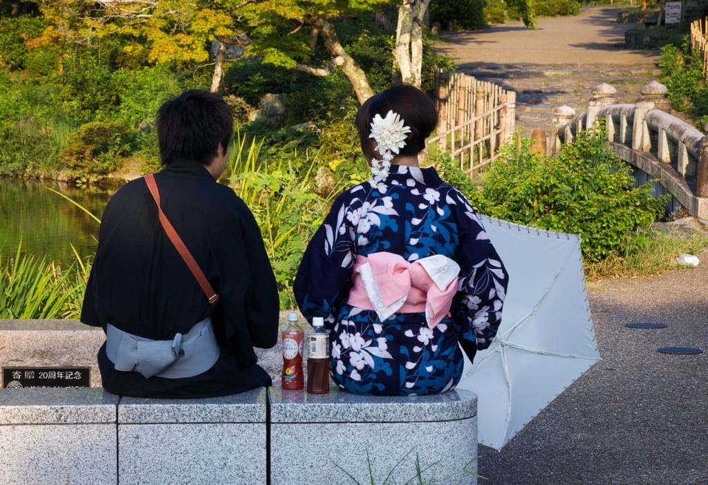 A sushi bar in Japan