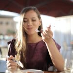 Girl enjoying a wine tasting in Napa Valley