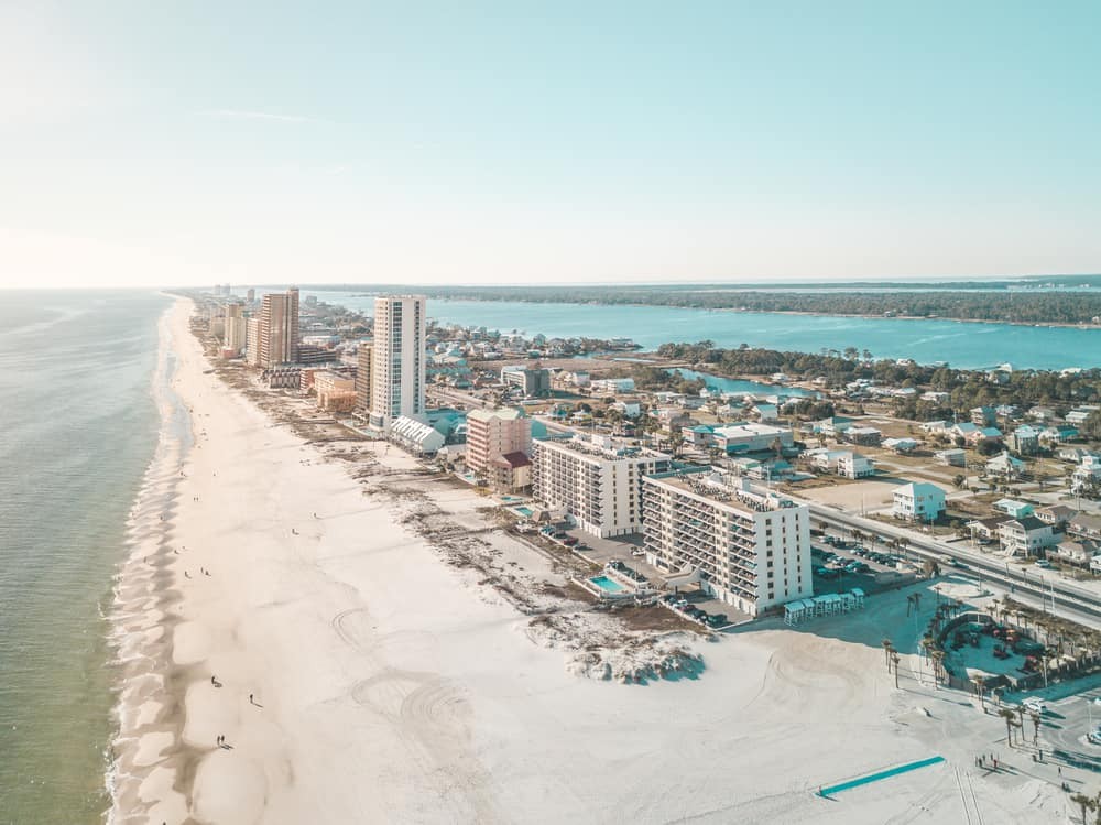 Gulf Shores, Alabama, beach in October