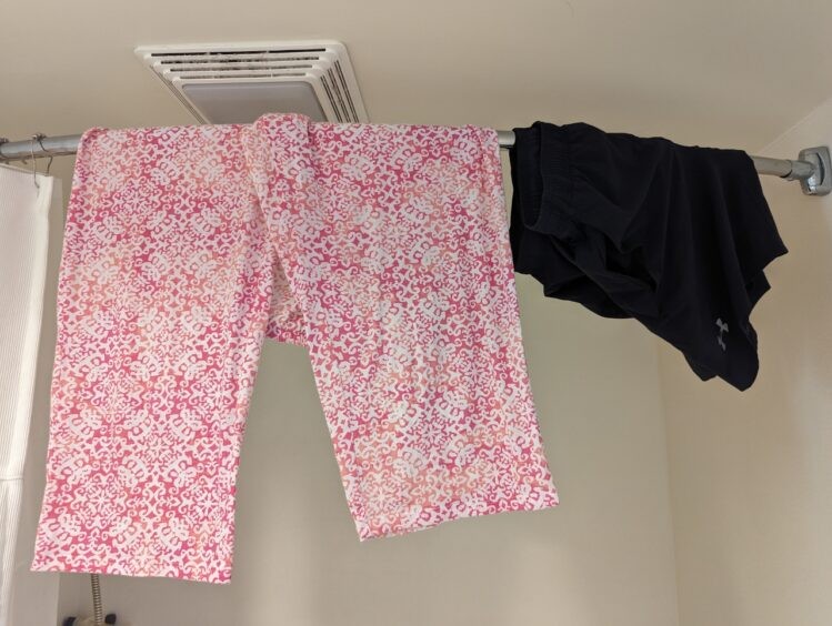 Hang wet clothing in a place with good ventilation