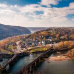 Harpers Ferry National Historical Park with fall foliage