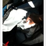 Vacuuming the Inside of a Travel Backpack to Remove Dirt