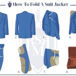 Tucked shoulder fold suit jacket