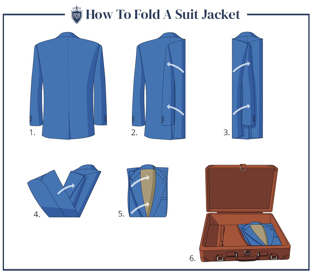 Shirt style suit jacket fold