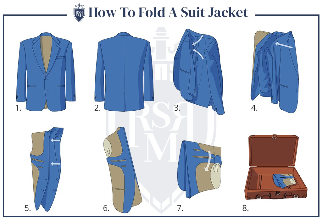 Tucked shoulder fold suit jacket