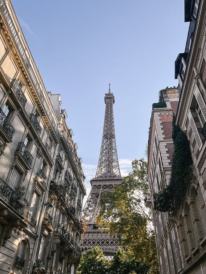 Eiffel Tower view of Paris