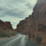 Turo car rental on mountain road