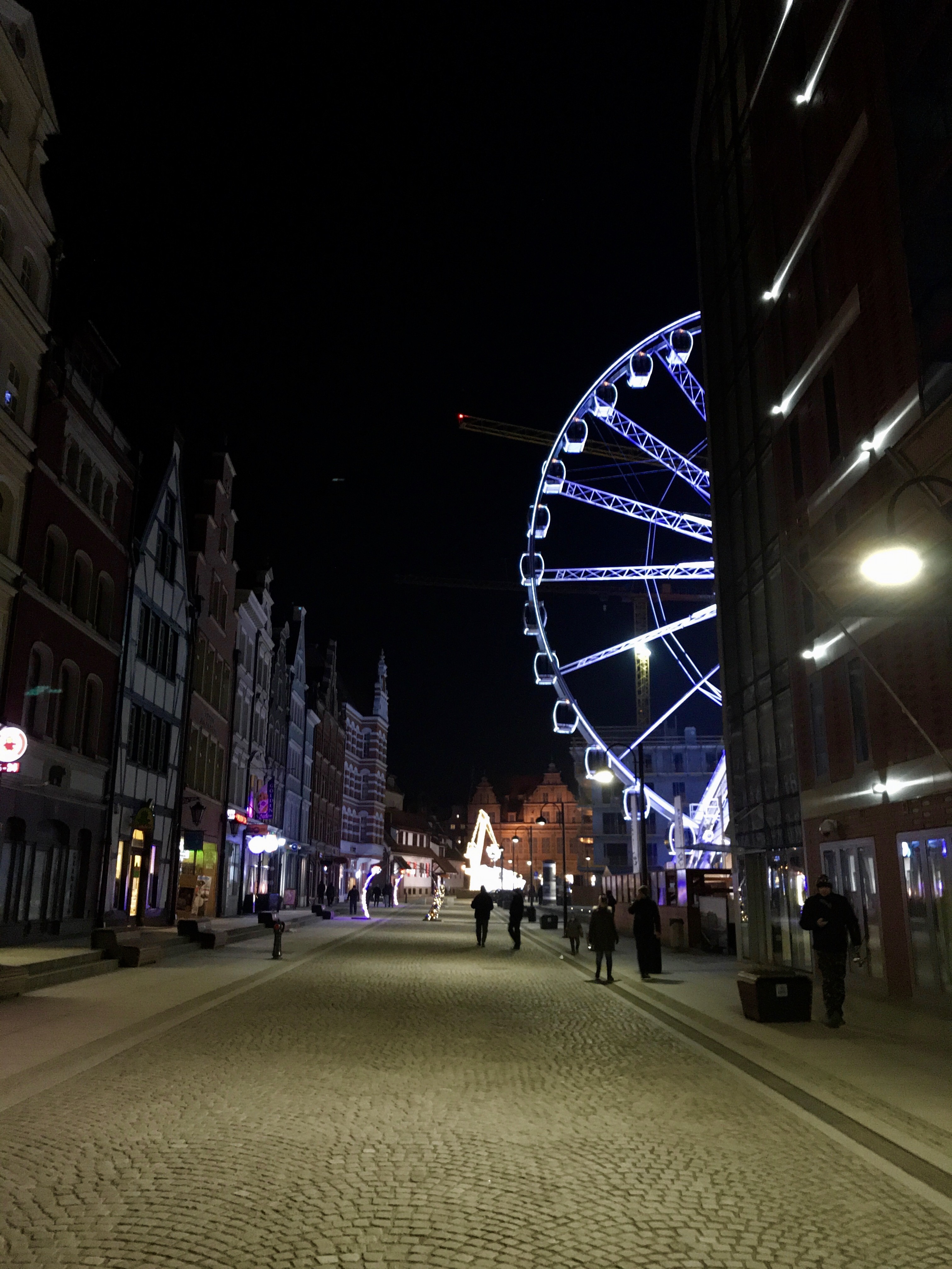 Gdansk ferris wheel in Old Town Gdansk