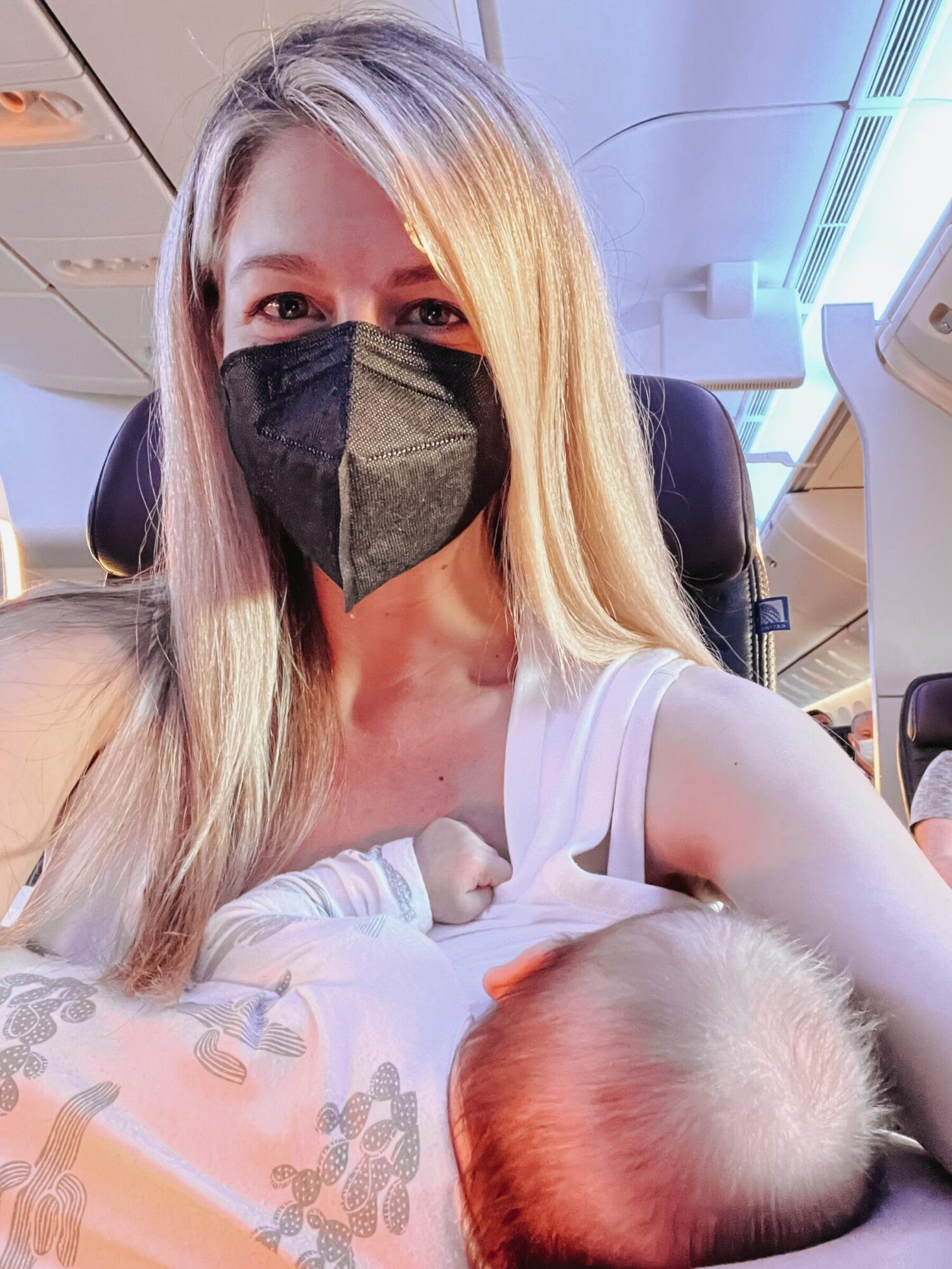 Nursing on an airplane