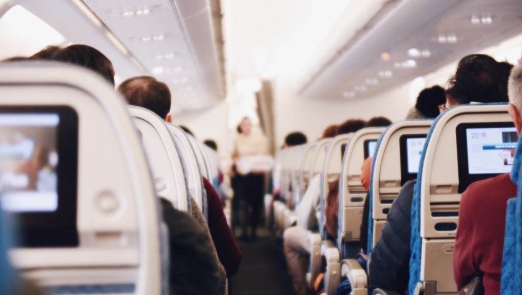 Passengers enjoying a flight