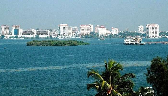 Overview of Kochi, India showcasing the city's coastline and urban landscape