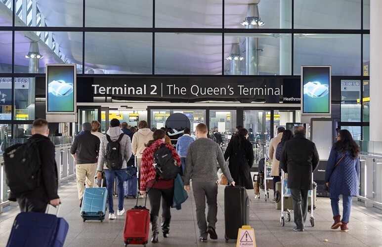 London Heathrow Airport airside transit