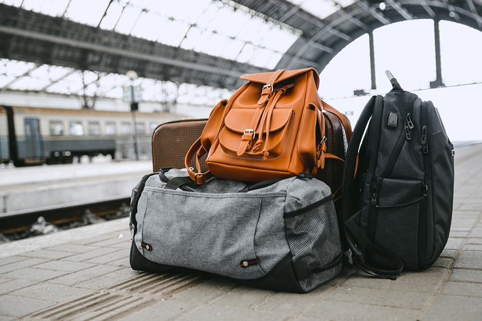 Luggage at Train Station