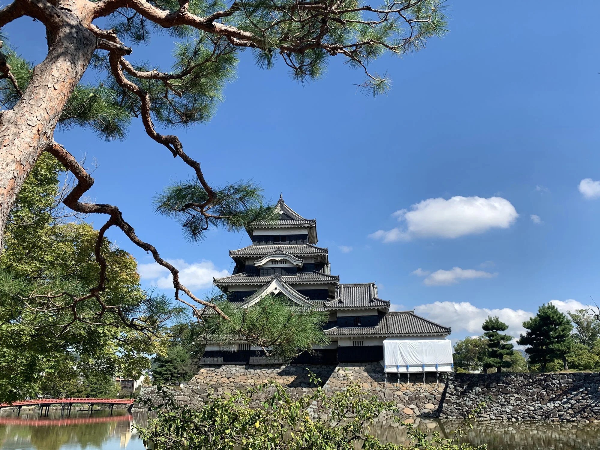 Castle in Japan as seen from outside