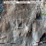 Mars rover Curiosity's traverse map